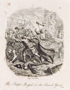 La batalla real en el cementerio, de 